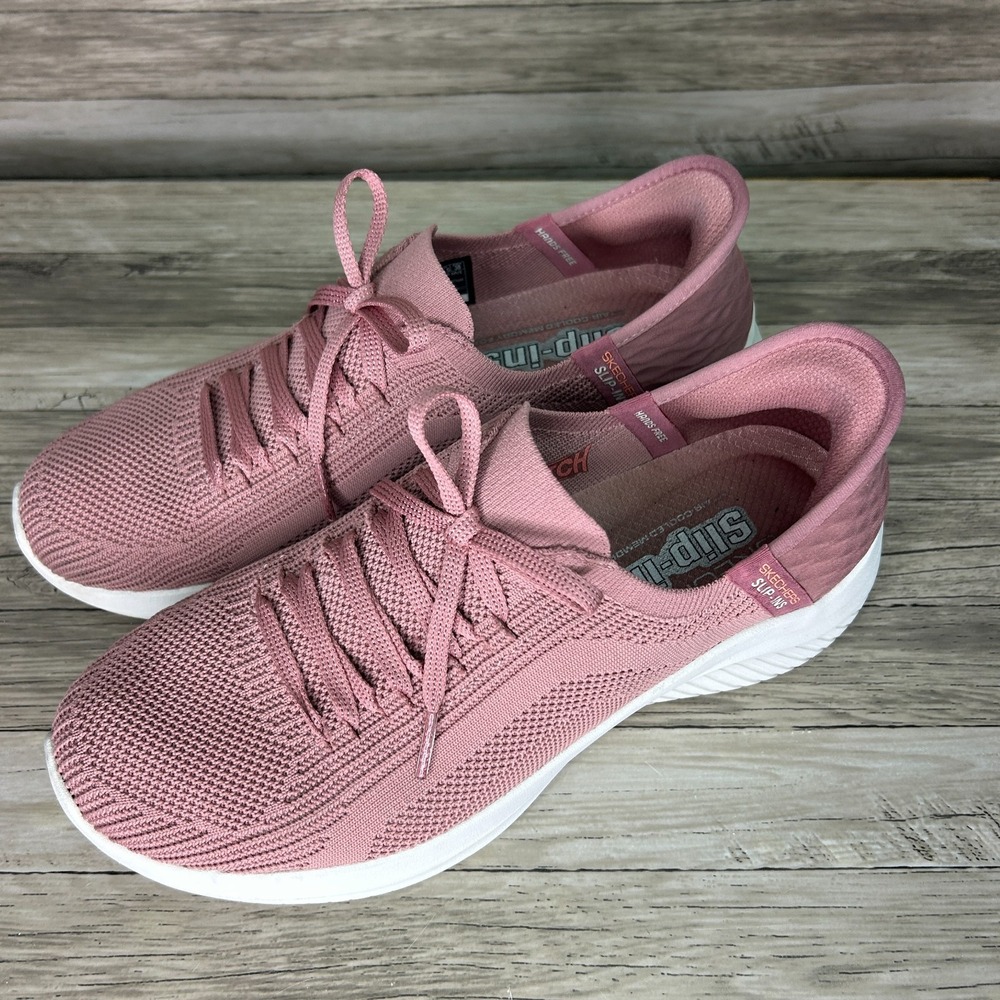 Skechers Women Sneakers Mauve Slip-ins Ultra Flex 3.0 Smooth Step Size 8.5 - Picture 3 of 11